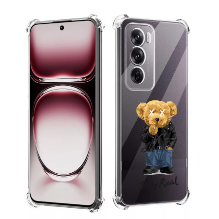 Husa Antisoc pentru Oppo Reno12 Pro, AirBag PRO, Clear, Stay Real