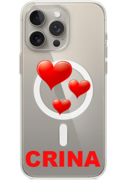 Husa personalizata cu EMOJI si NUME pentru modele APPLE iPhone, MagSafe AntiSoc - Alege Modelul tau!