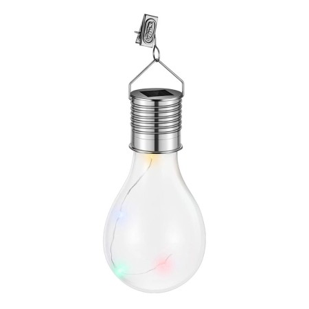 Lampa Solara suspendata Decorativa LED, forma de Bulb, exterior, IP65, Ultron Transparent, Multicolora