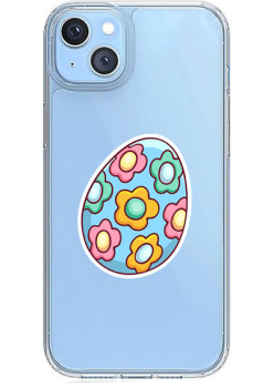 Husa personalizata Apple iPhone 14, Egg Flower