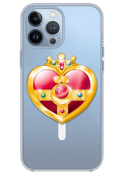 Husa personalizata Apple iPhone 15 Pro Max, MagSafe, Princess Heart