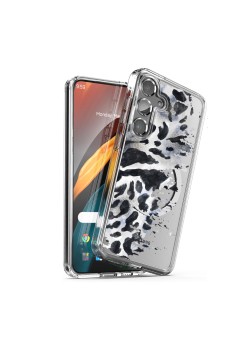 Husa pentru Samsung Galaxy A56 5G, Atasare Magnetica, MagSafe, Pattern Skin 50, Clear