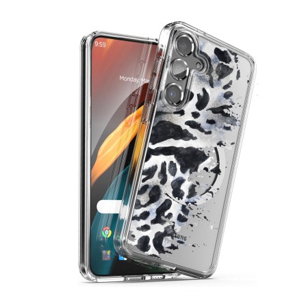 Husa pentru Samsung Galaxy A56 5G, Atasare Magnetica, MagSafe, Pattern Skin 50, Clear