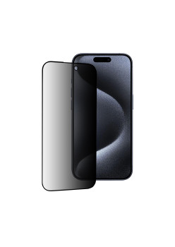 Folie pentru iPhone 15 Pro - Techsuit 111D Privacy Full Glue - Black