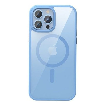 Husa Magsafe compatibila Apple iPhone 15 Pro, Inductie Magnetica, Profesionala, Blue