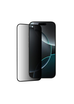 Folie de Sticla pentru iPhone 16 Pro - 3D Privacy Profesionala, Negru 