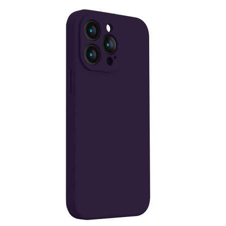 Husa Silicon pentru Iphone 16 Pro, Liquid, Protectie PRO Camera, Mov