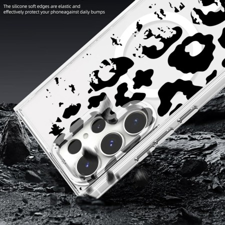 Husa pentru Samsung Galaxy S25 Ultra, Atasare Magnetica, MagSafe, Pattern Skin 42, Clear