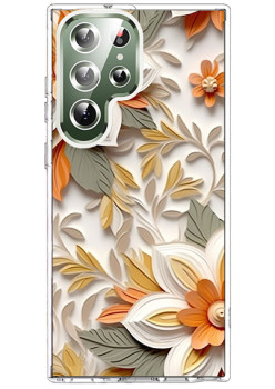 Husa personalizata pentru Samsung Galaxy S23 Ultra, MagSafe Atasare Magnetica, 3D Flower Medley 3