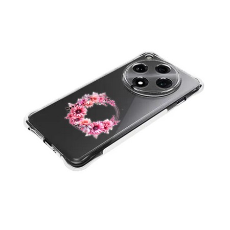 Husa Antisoc pentru Oppo Find X8 Pro, AirBag, Pink wreath 1, Clear 