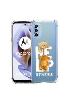 Husa Antisoc pentru Motorola Moto G71, AirBag PRO, Clear, Help Others