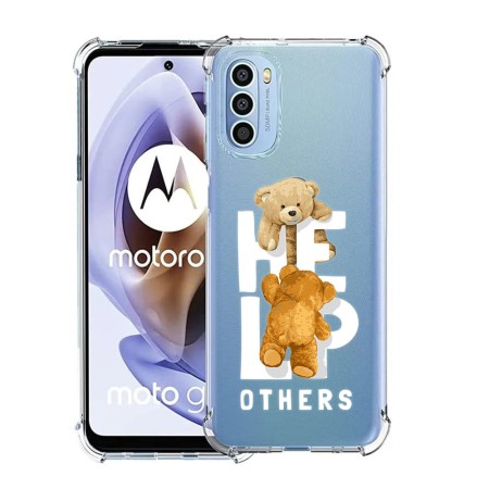 Husa Antisoc pentru Motorola Moto G71, AirBag PRO, Clear, Help Others