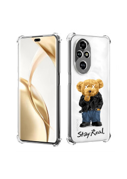 Husa Antisoc pentru Honor 200 Pro, AirBag PRO, Protectie Completa, Design Transparent, Stay Real