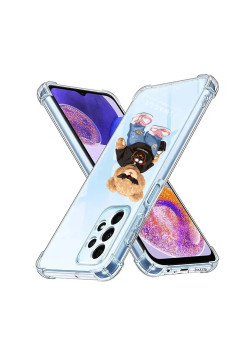 Husa Antisoc personalizata pentru Samsung Galaxy A23, AirBag Swaggy, Clear