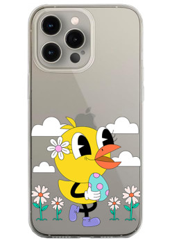 Husa personalizata Apple iPhone 14 Pro Max, Happy Duck 