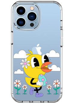 Husa personalizata Apple iPhone 15 Pro Max, Happy Duck 