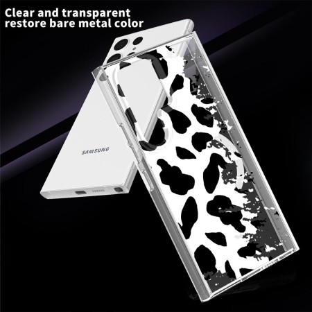 Husa pentru Samsung Galaxy S25 Ultra, Atasare Magnetica, MagSafe, Pattern Skin 12, Clear