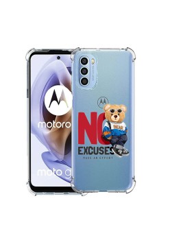 Husa Antisoc pentru Motorola Moto G71 5G, AirBag PRO, Clear, No Excuses