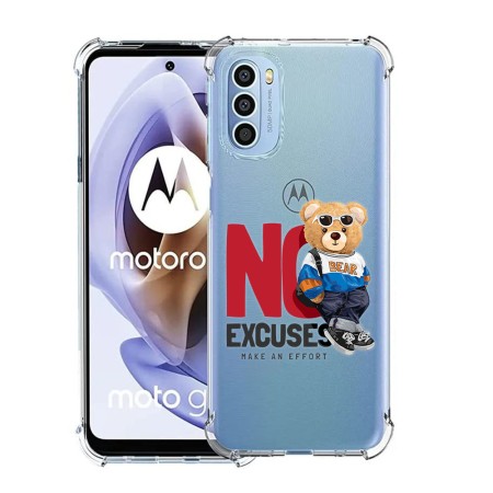 Husa Antisoc pentru Motorola Moto G71 5G, AirBag PRO, Clear, No Excuses