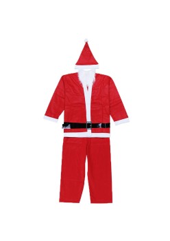 Costum Mos Craciun pentru Barbat, Adult, din 5 piese, Polar