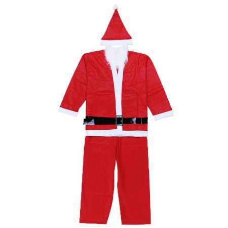 Costum Mos Craciun pentru Barbat, Adult, din 5 piese, Polar