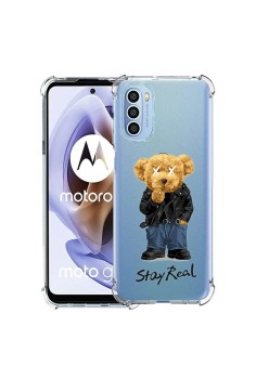 Husa Antisoc pentru Motorola Moto G71 5G, AirBag PRO, Clear, Stay Real