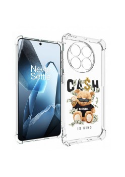 Husa Antisoc pentru OnePlus 13, AirBag PRO, Clear, Cash is king  