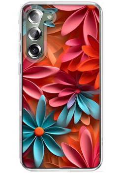 Husa personalizata pentru Samsung Galaxy S24, MagSafe Flower Medley 1