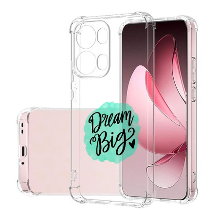 Husa Antisoc pentru Oppo Reno13 Pro, AirBag PRO, Clear, Dream Big