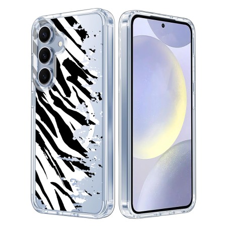 Husa pentru Samsung Galaxy S25, Atasare Magnetica, MagSafe, Pattern Skin 16, Clear