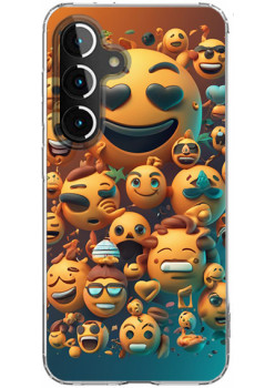 Husa personalizata pentru Samsung Galaxy S24, MagSafe Atasare Magnetica, Emoji Faces