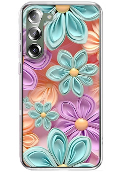 Husa personalizata pentru Samsung Galaxy S24, MagSafe Flower Medley 2