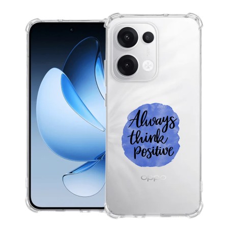 Husa Antisoc pentru Oppo Reno13, AirBag PRO, Clear, Always Think Positive