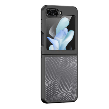 Husa telefon Samsung Galaxy Z Flip 5, H-Protectie Camera, Policarbonat, Transparent