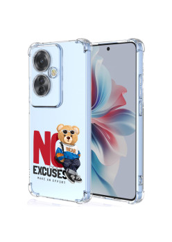 Husa Antisoc pentru Oppo Reno11 F - Protectie TPU AirBag Transparenta No Excuses