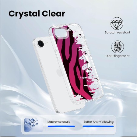 Husa pentru iPhone 16e, Atasare Magnetica, MagSafe, Pattern Skin 25, Clear