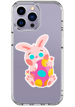 Husa personalizata Apple iPhone 15 Pro, Bunny Egg