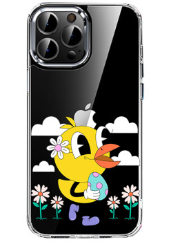 Husa personalizata Apple iPhone 14 Pro, Happy Duck 