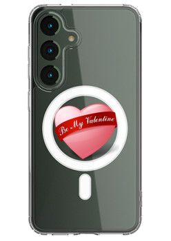 Husa personalizata Samsung Galaxy S24, MagSafe Atasare Magnetica, Be My Valentine