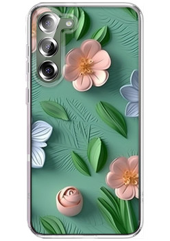 Husa personalizata pentru Samsung Galaxy S24, MagSafe Flower Medley 9