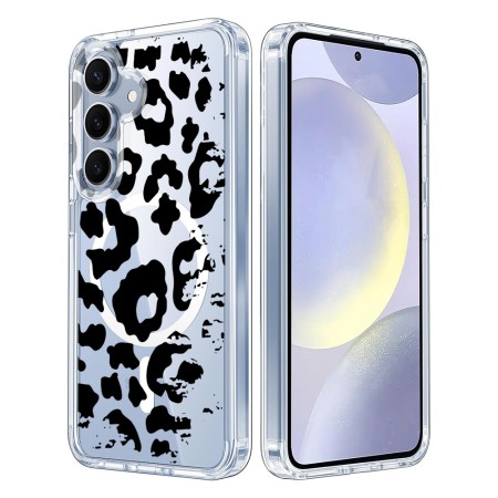 Husa pentru Samsung Galaxy S25, Atasare Magnetica, MagSafe, Pattern Skin 42, Clear