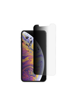 Folie telefon Privacy de sticla compatibila iPhone XS Max / 11 Pro Max, 2.5D, Protectie Profesionala, Case Friendly, Negru