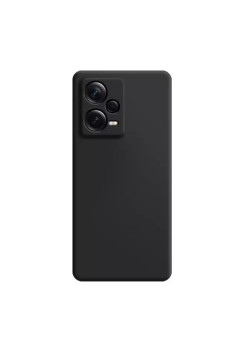 Husa Soft Silicon compatibila cu Xiaomi Redmi Note 12 Pro 5G, Matte Efect, Camera Ultra Safe, Negru