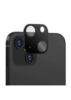 Folie Camera Foto compatibila Apple iPhone 15, 9H Anti Explozie Securizata, Negru