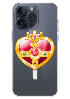 Husa personalizata Apple iPhone 15, MagSafe, Princess Heart