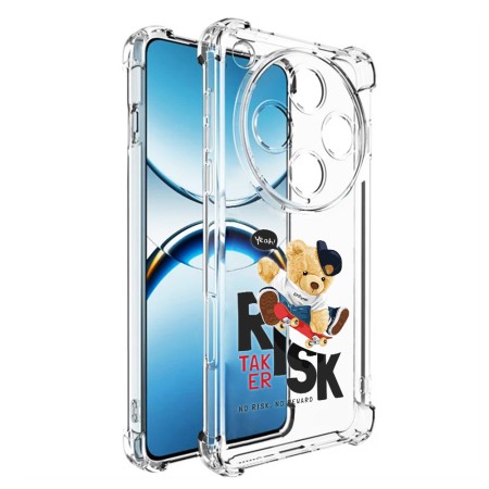 Husa Antisoc pentru Oppo Find X8 Pro, AirBag PRO, Transparent, Risk Taker