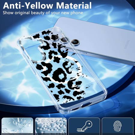 Husa pentru Samsung Galaxy S25, Atasare Magnetica, MagSafe, Pattern Skin 42, Clear