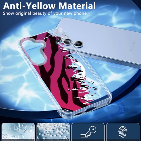 Husa pentru Samsung Galaxy S25, Atasare Magnetica, MagSafe, Pattern Skin 25, Clear