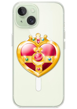 Husa personalizata Apple iPhone 15 Plus, MagSafe, Princess Heart