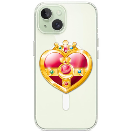 Husa personalizata Apple iPhone 15 Plus, MagSafe, Princess Heart